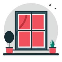 Conceptual Illustration of Windows Operating System Interface vector