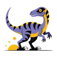 Majestic Velociraptor Concept Illustration Showcasing the Power of Ancient Predators vector