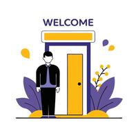 Welcoming Embrace of Abstract Warmth and Joyful Geometric Shapes vector