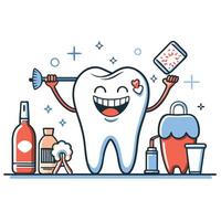 Comprehensive Guide to Proper Tooth Brushing Techniques for Healthy Teeth and Gums vector