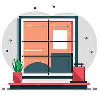 Illustrative Representation of the Concept of Windows in a Modern Computing System vector