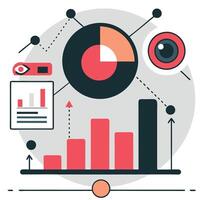 Illustrated Vision of Abstract Data Concepts vector