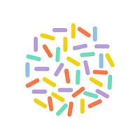 Colorful abstract pattern featuring geometric shapes on a white background vector