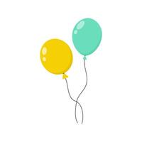 Bright balloons in vibrant colors floating together at a festive gathering vector
