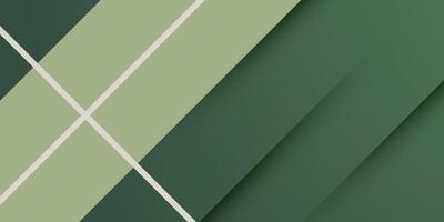 Papercut abstract 3D background with gradient green square pattern combination bright color on background. vector