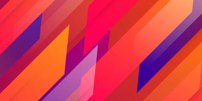 Colorful orange and purple gradient abstract illustration overlap background with 3d look simple pattern. Futuristic design and luxury. vector