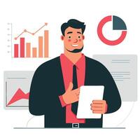 Visually Stunning Illustration Depicting the Abstract Concept of Data Visualization vector