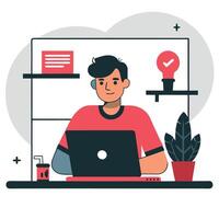 Creative Concept Illustration of Website Creation Process vector