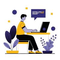 Comprehensive Guide to Typing Concepts with Detailed Illustration vector