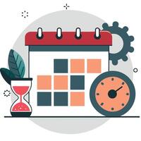 Time Management Concept Mastering Prioritization and Productivity vector