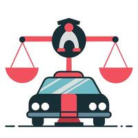 Understanding the Concept Behind Traffic Fines An Illustrative Guide vector