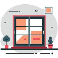 Illustrative Concept of Windows Operating System Design and Features vector