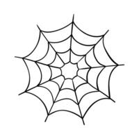 spider web coloring pages for kids vector