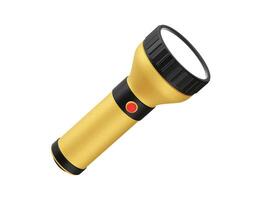 A flashlight with a red light on a white background vector