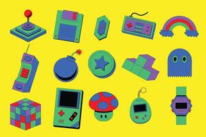 Retro Arcade Game Illustration vector