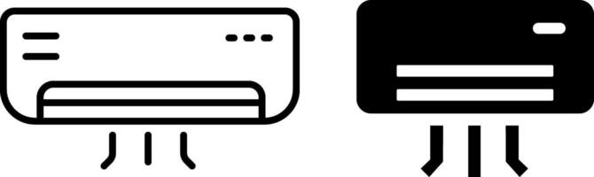 AC Icon - Air Conditioning and Cooling System Symbol vector