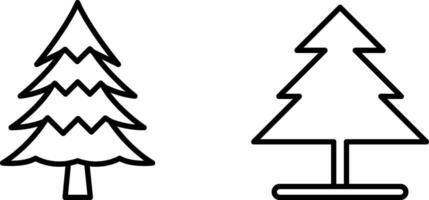 Pine Tree Icon - Nature and Forest Symbol vector