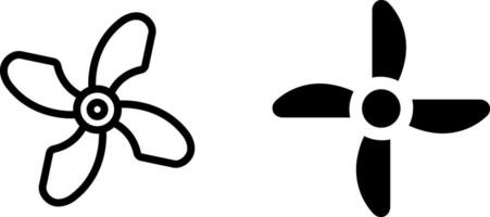 Propeller Screw Icon - Mechanical and Engineering Symbol vector