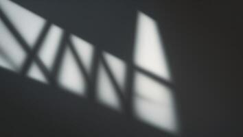 A shadow cast on a wall by a light photo