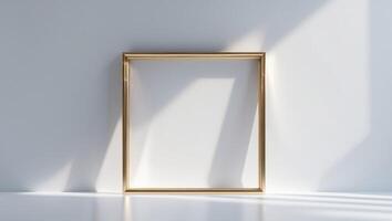 A sophisticated clean abstract frame illuminated by bright lighting and vivid colors giving off an elegant and contemporary visual impact photo