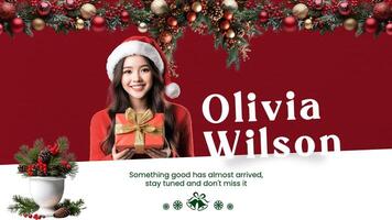 White Red Modern Influencer Page Facebook Cover template