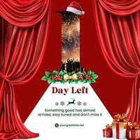 Red Modern New Year Countdown Instagram Post template