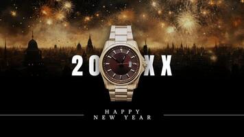 Watch E-commerce New Year Theme Facebook Cover Template