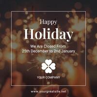 End of Year Holiday Greetings  template