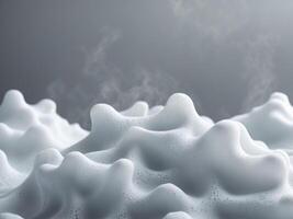Abstract Grey Background with White Foam Texture photo