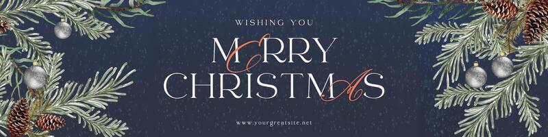 christmas banner social media linkedin template