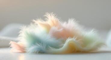 Multicolored zephyr or marshmallow in pastel colors photo