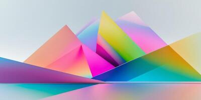 Abstract colorful triangle background photo
