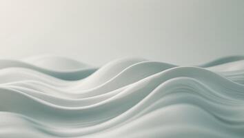 Abstract white waves background with copy space photo