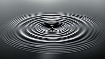 A circular drop of water is shown in the middle of a circle photo