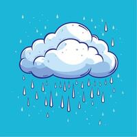 Rain Cloud Icon Illustration vector
