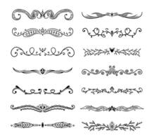 Divider set collection ornament vector