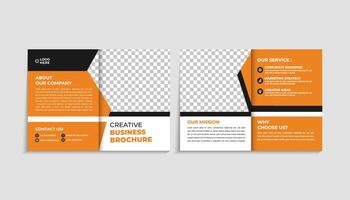 Creative Multipurpose Bifold Brochure Template with Cover and Inside Pages vector