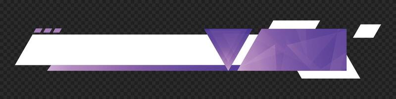 Lower third banner. Broadcast news lower third banner template design. Lower third bar template for breaking news. headline title vector