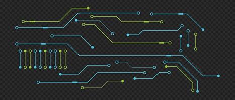 Printed circuit board. Abstract futuristic circuit board. Hi tech digital circuit board. Futuristic technology design elements. illustration vector