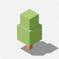 Isometric tree. Tree isometric elements. Isometric tree element for landscape design. Park element vector