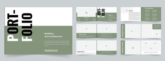 Portfolio layout design Archittecture portfolio real estate portfolio vector