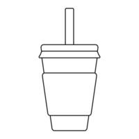 Fast food line icon. Beverage icon. vector