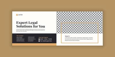 Flat Legal Consulting Web Banner Layouts for Online Horizontal banner vector