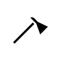 Adze axe icon. Carpentry and woodworking concept. vector
