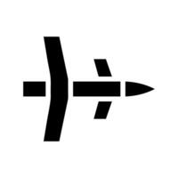 Missile icon, concept of war, attack, and danger. vector