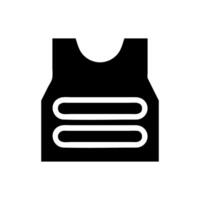 Bulletproof vest icon. Concept of safety, security, and protection. vector