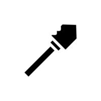 Neolithic stone arrowhead. Concept of ancient history, archaeology, and primitive technology. vector