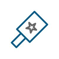 Magnifying glass with star icon. Concept of quality, best choice, and customer review. vector