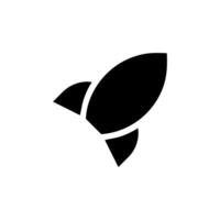 Rocket launch icon. Concept of new business, startup, and innovation. vector