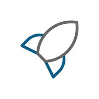 Rocket launch logo. Concept of new business, startup, and innovation. vector